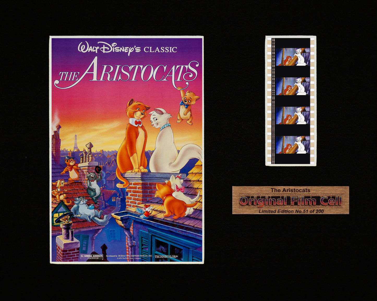 The Aristocats (1970) - Disney - Unframed single film cell picture