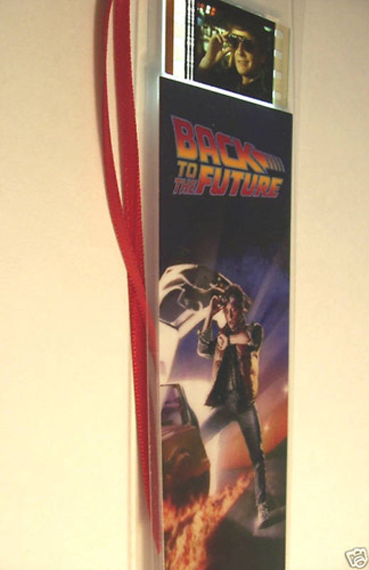 BACK to the FUTURE 1 Michael J. Fox Rare Movie Film Cell Bookmark