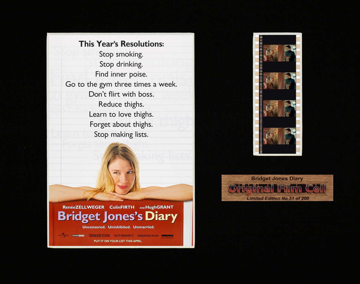 Bridget Jones's Diary (2001) - Unframed single film cell picture