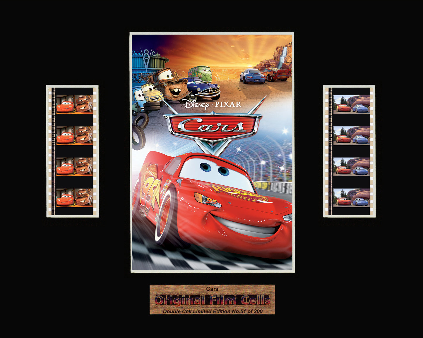 Cars (2006) - Unframed double film cell presentation