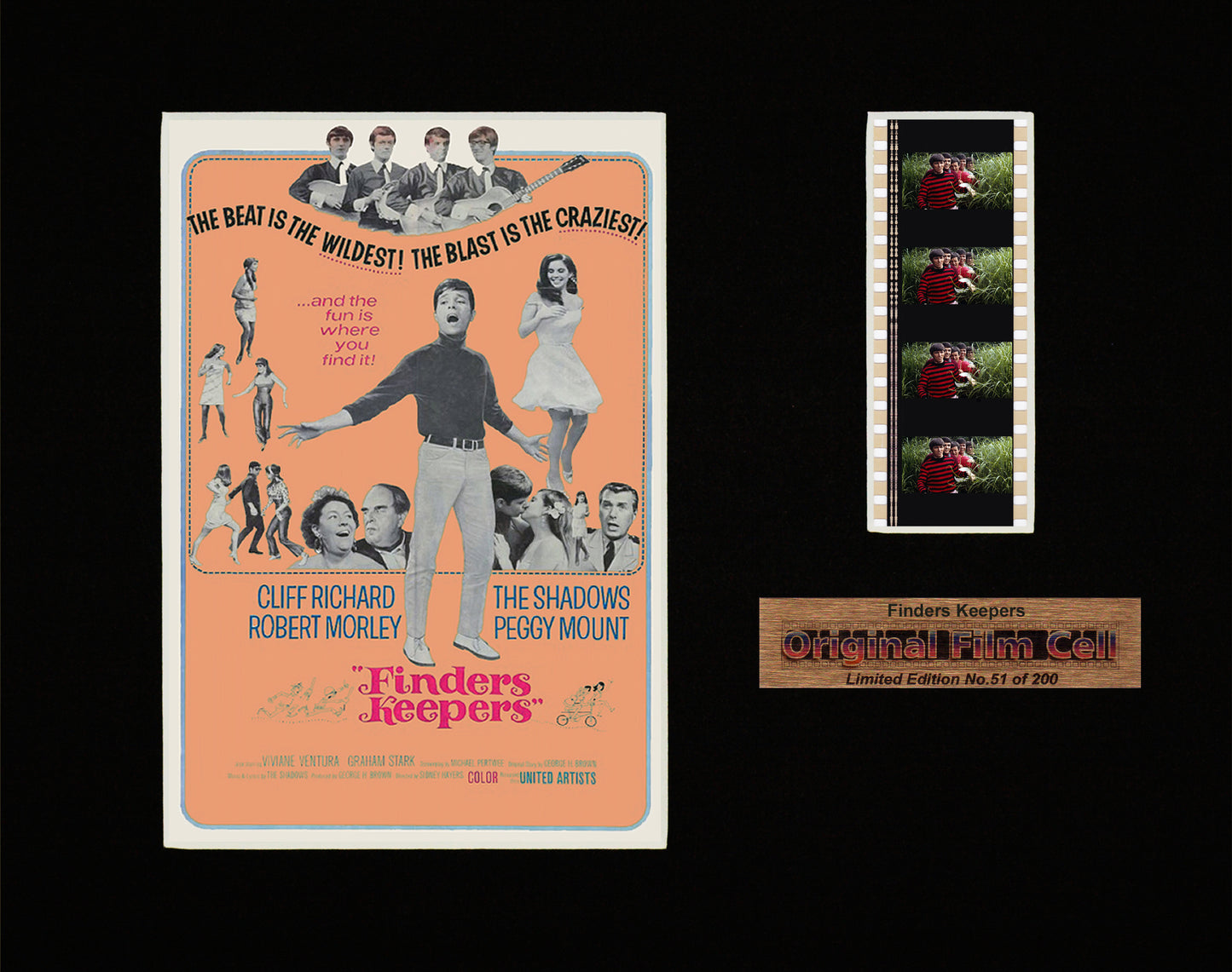 Cliff Richard - Finders Keepers (1966) - Unframed single film cell picture