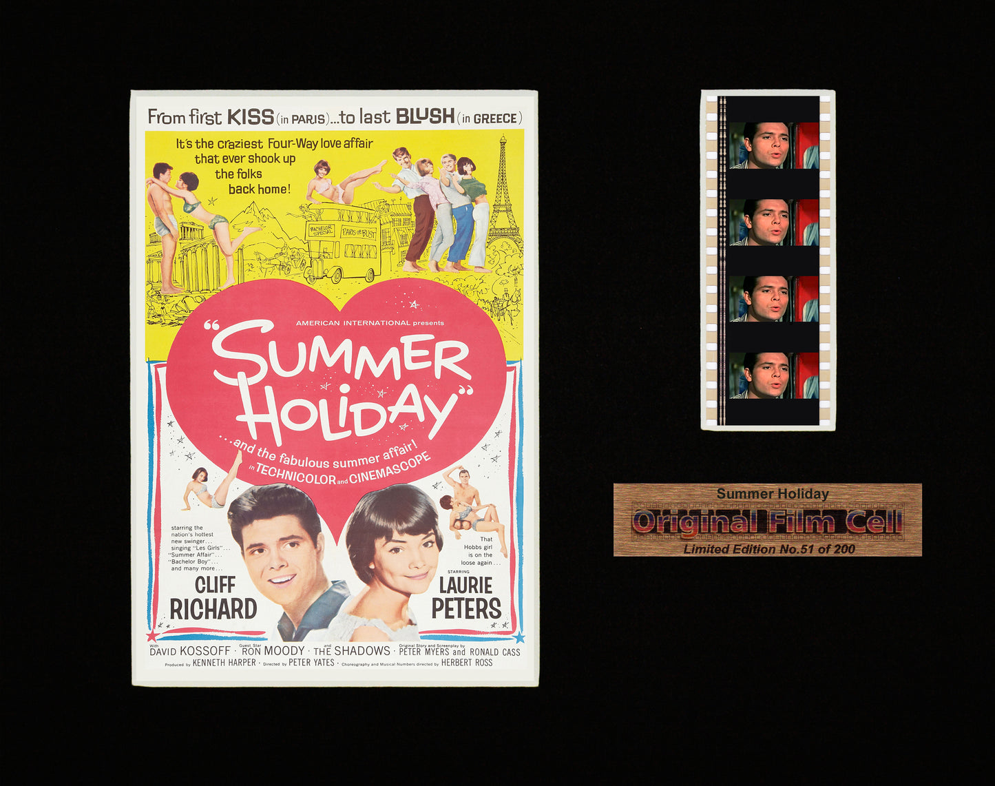 Cliff Richard - Summer Holiday (1963) - Unframed single film cell picture