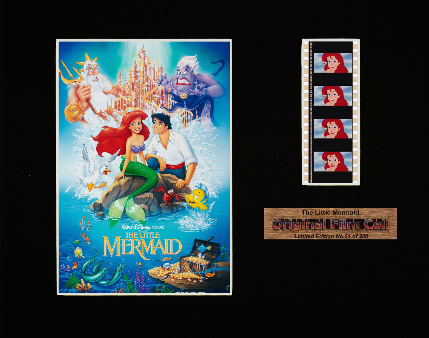 The Little Mermaid (1989) - Disney - Unframed single film cell picture