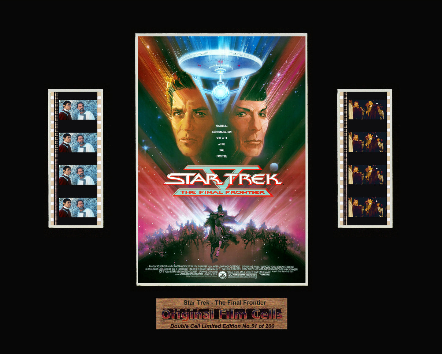 Star Trek - The Final Frontier (1989) - Unframed double film cell presentation