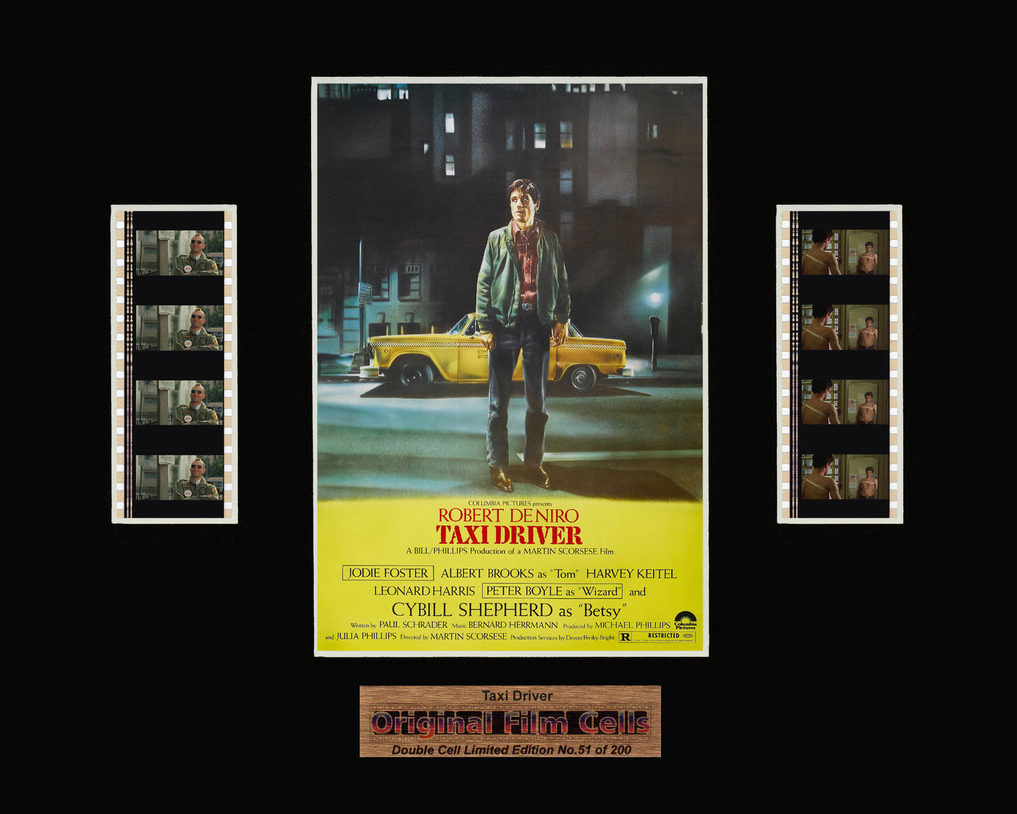 Taxi Driver (1976) - Unframed double film cell presentation