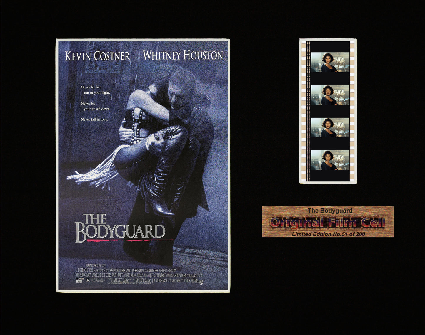 The Bodyguard (1992) - Unframed single film cell picture