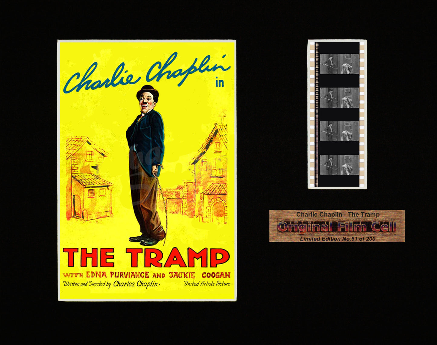 Charlie Chaplin - The Tramp (1915) Series B - Unframed single film cell picture