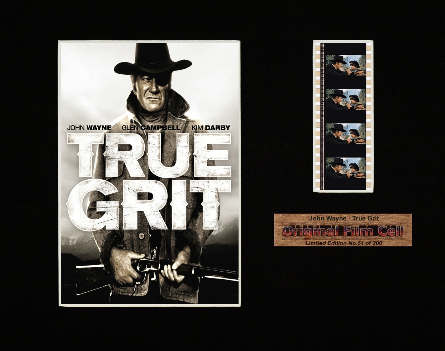 True Grit (1969) - Unframed single film cell presentation