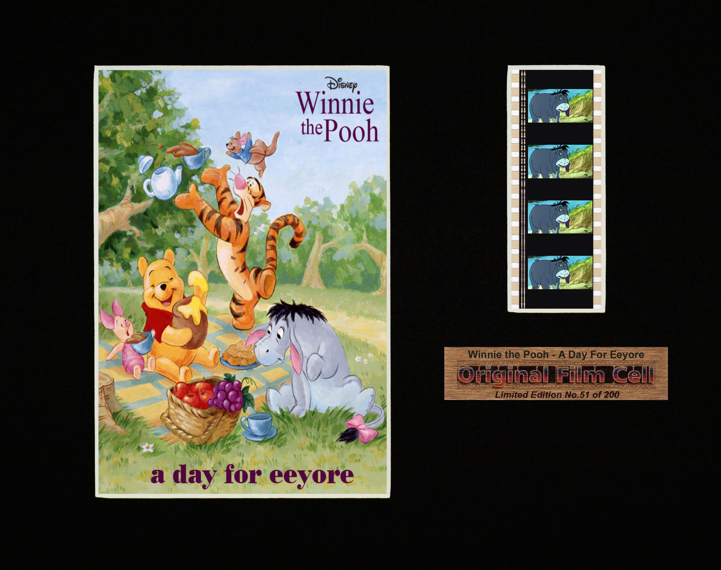 Winnie the Pooh - A Day for Eeyore (1983) - Unframed single film cell presentation