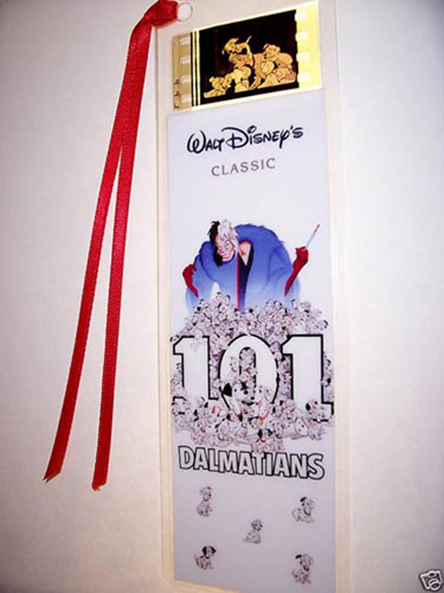 101 DALMATIANS DISNEY CLASSIC Film Cell Bookmark