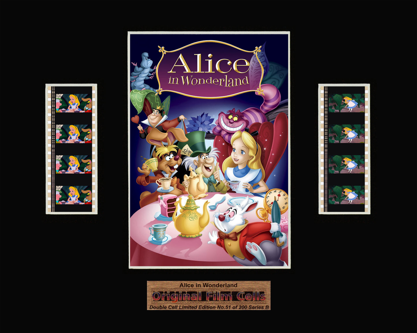 Alice in Wonderland (1951) - Series B - Unframed double film cell presentation