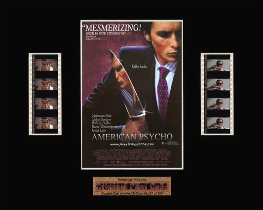 American Psycho (2000) - Unframed double film cell presentation