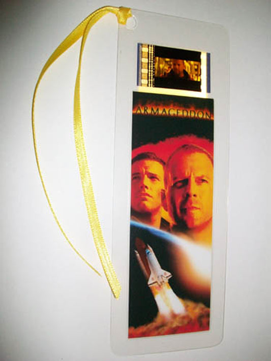 ARMAGEDDON Bruce Willis Movie Memorabilia Film Cell Bookmark