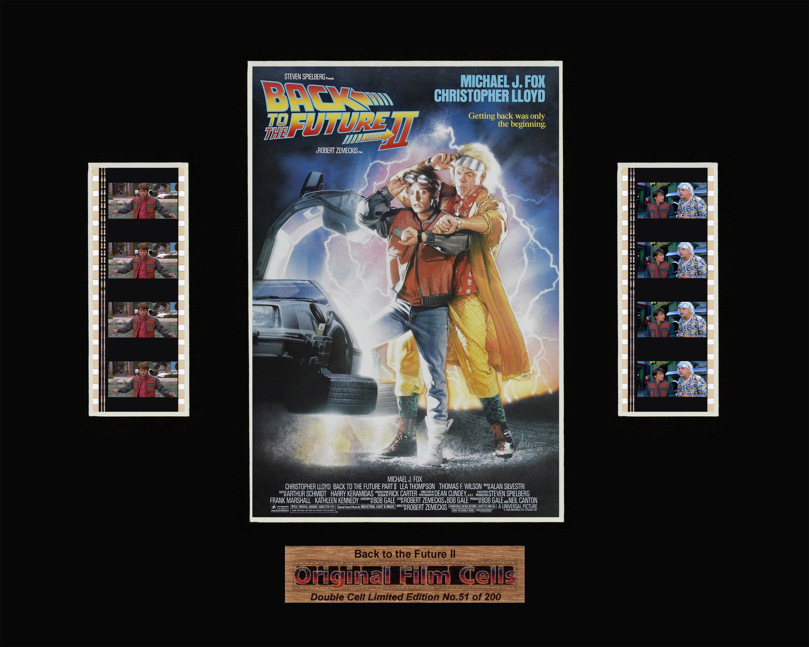 Back to the Future 2 (1989) - Unframed double film cell presentation