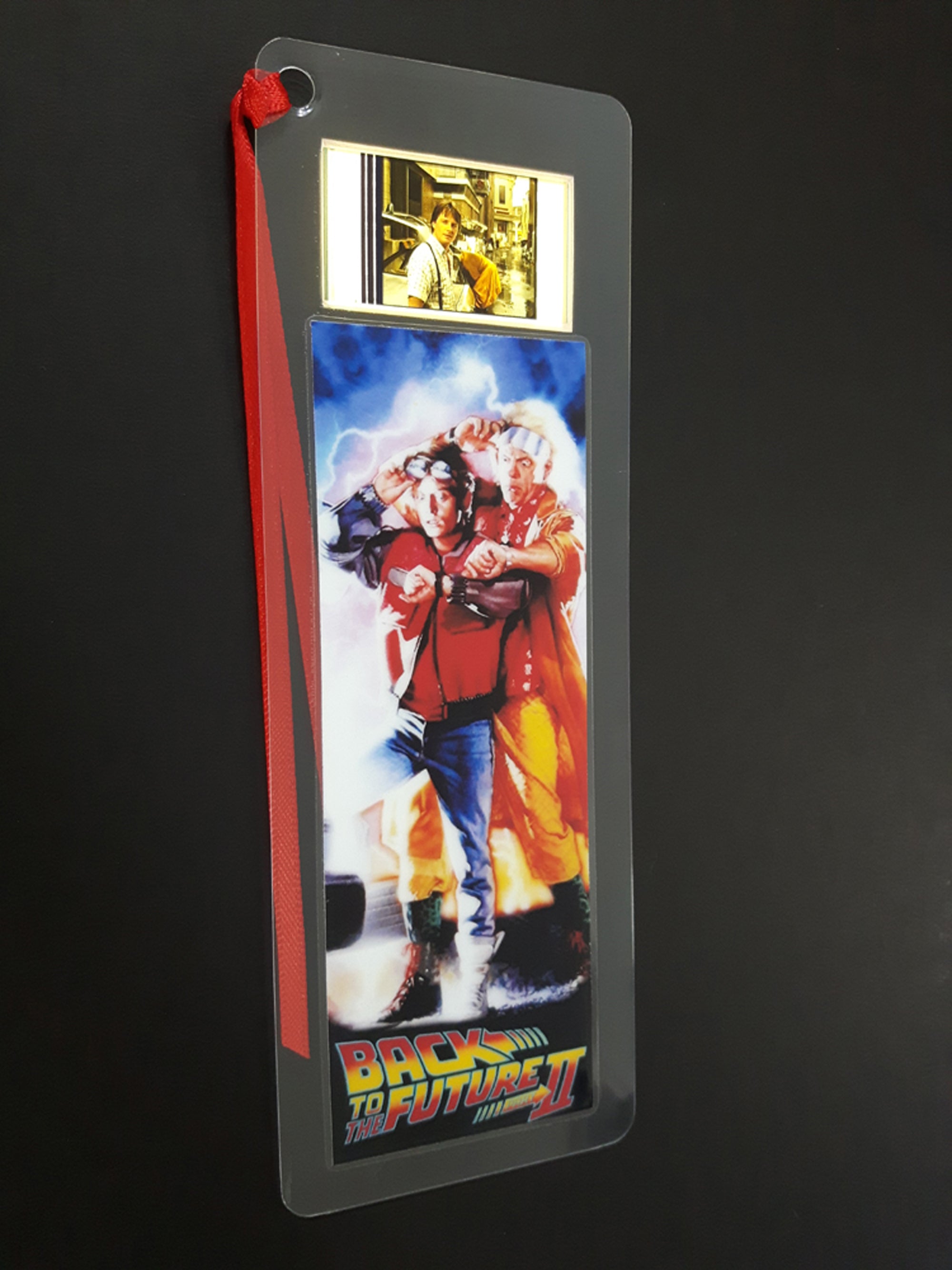 BACK to the FUTURE 2 Michael J. Fox Rare Movie Film Cell Bookmark