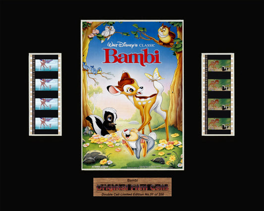 Bambi (1942) - Disney - Unframed double film cell presentation