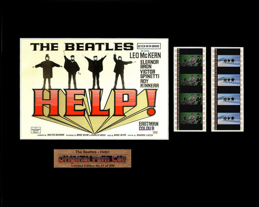 The Beatles - Help (1965) - Unframed double film cell presentation