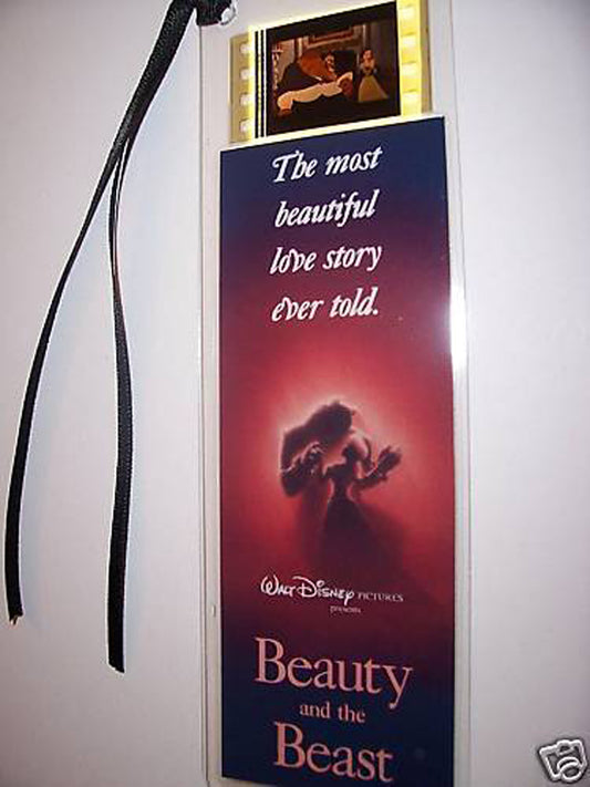 BEAUTY & THE BEAST Disney Rare Movie Film Cell Bookmark