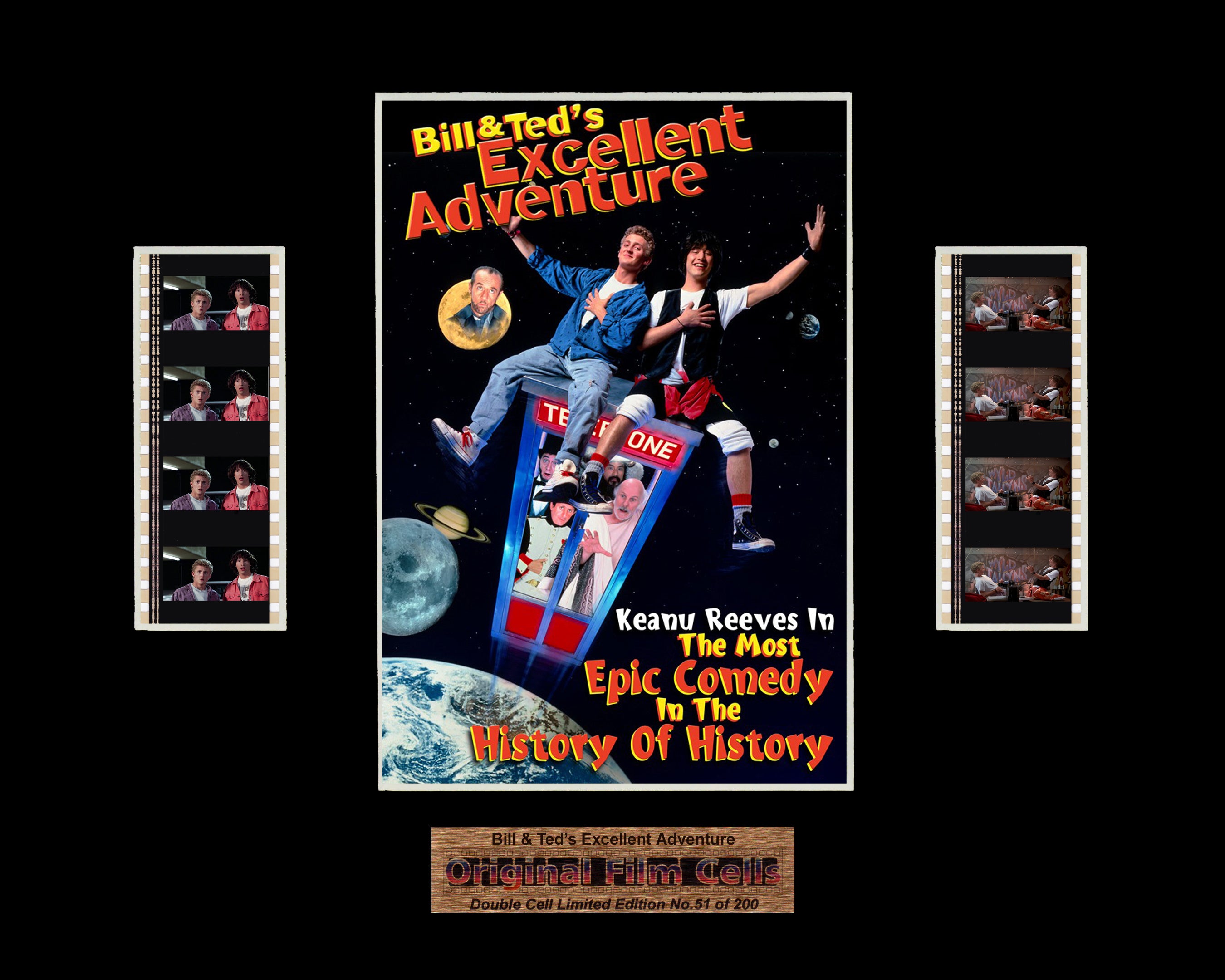 Bill and Ted's Excellent Adventure 1989 - Unframed double film cell presentation