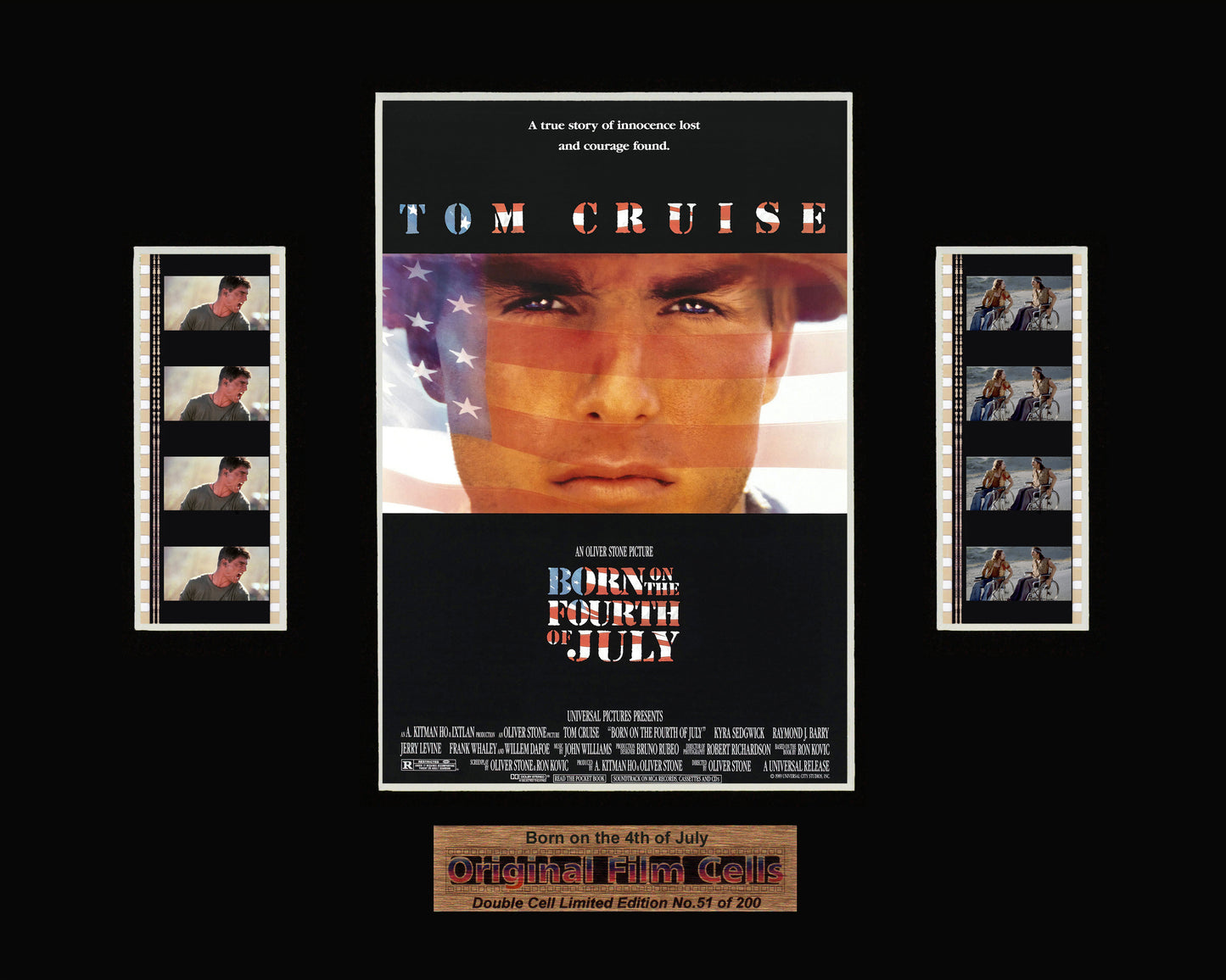 Born on the Fourth of July (1989) - Unframed double film cell presentation