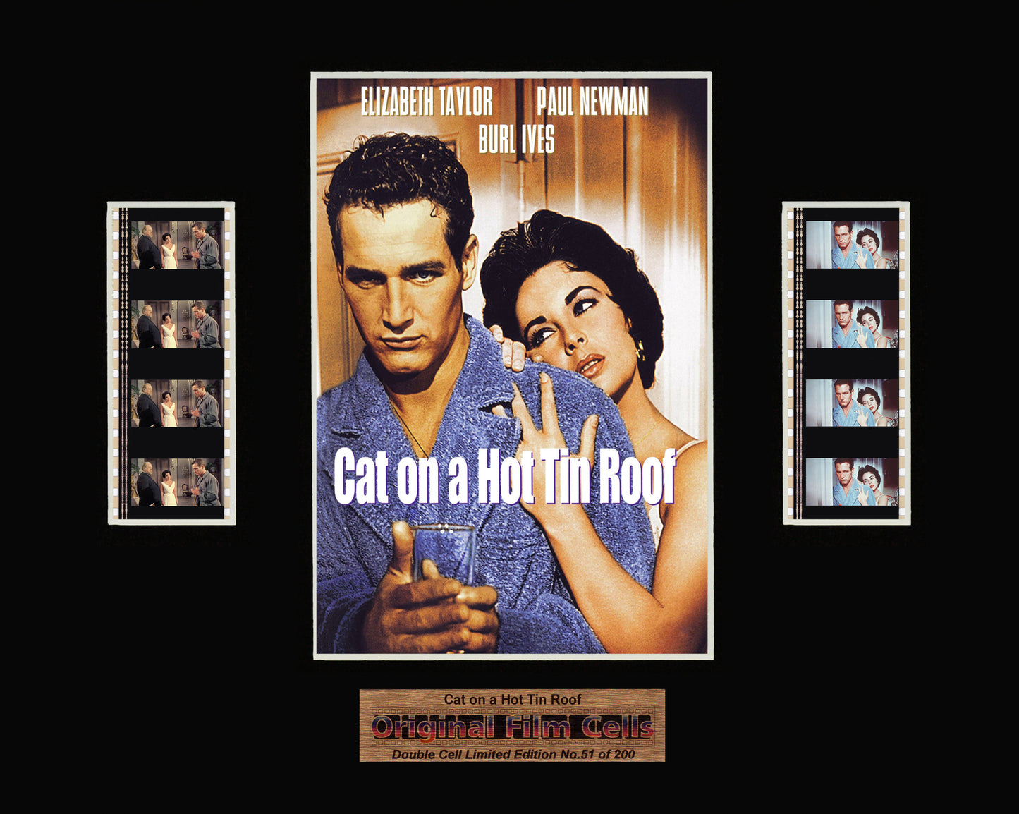 Cat on a Hot Tin Roof (1958) - Unframed double film cell presentation