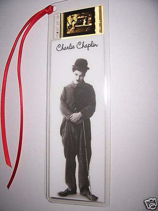 CHARLIE CHAPLIN Classic Movie Film Cell Bookmark Rare!