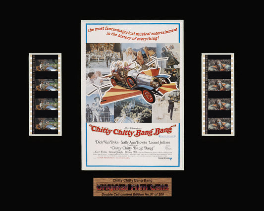 Chitty Chitty Bang Bang (1968) - Unframed double film cell presentation