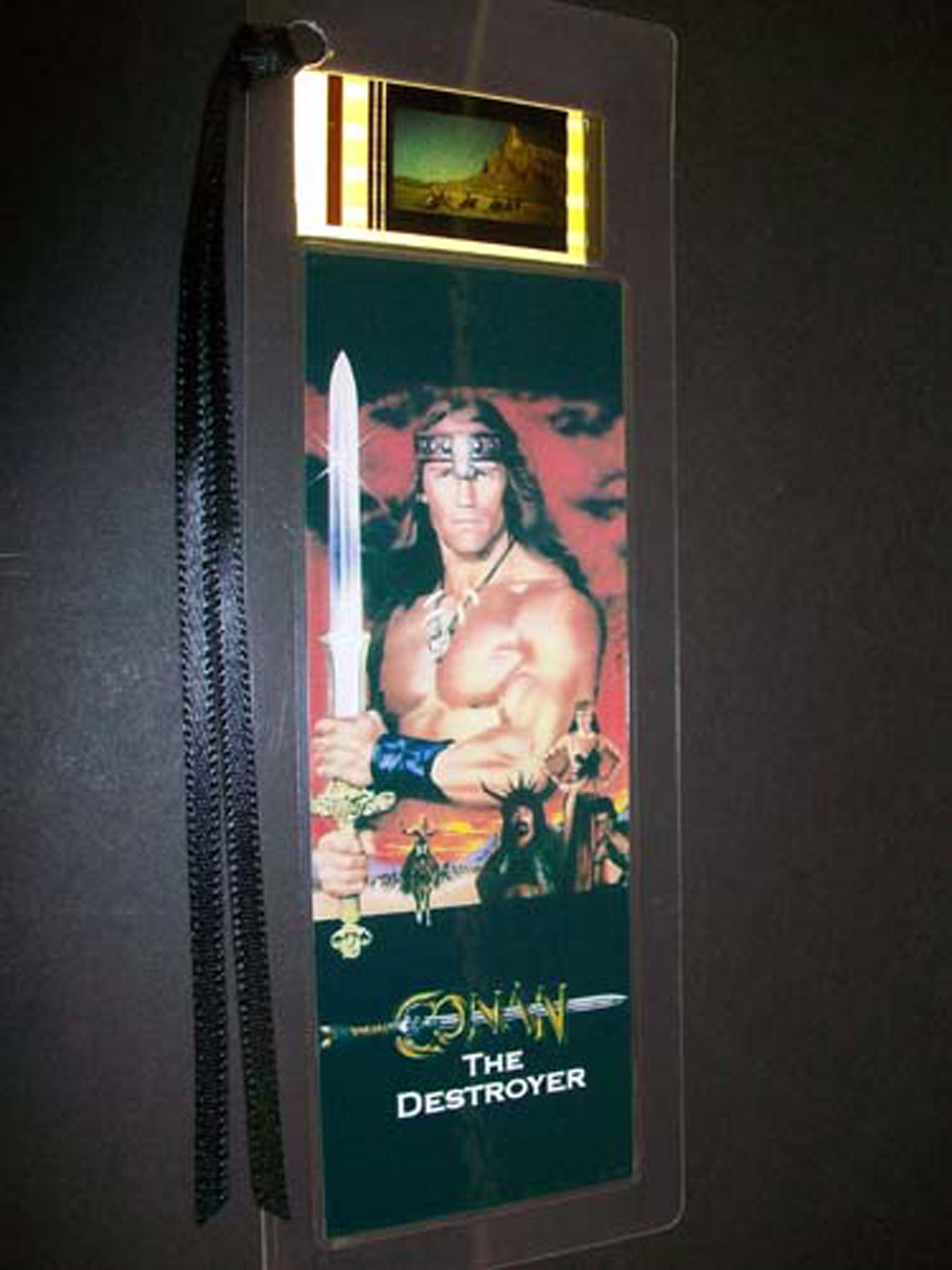 CONAN THE DESTROYER Arnold Schwarzenegger Movie Film Cell Bookmark