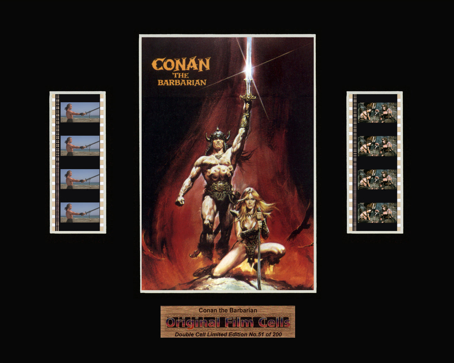 Conan the Barbarian (1982) - Unframed double film cell presentation