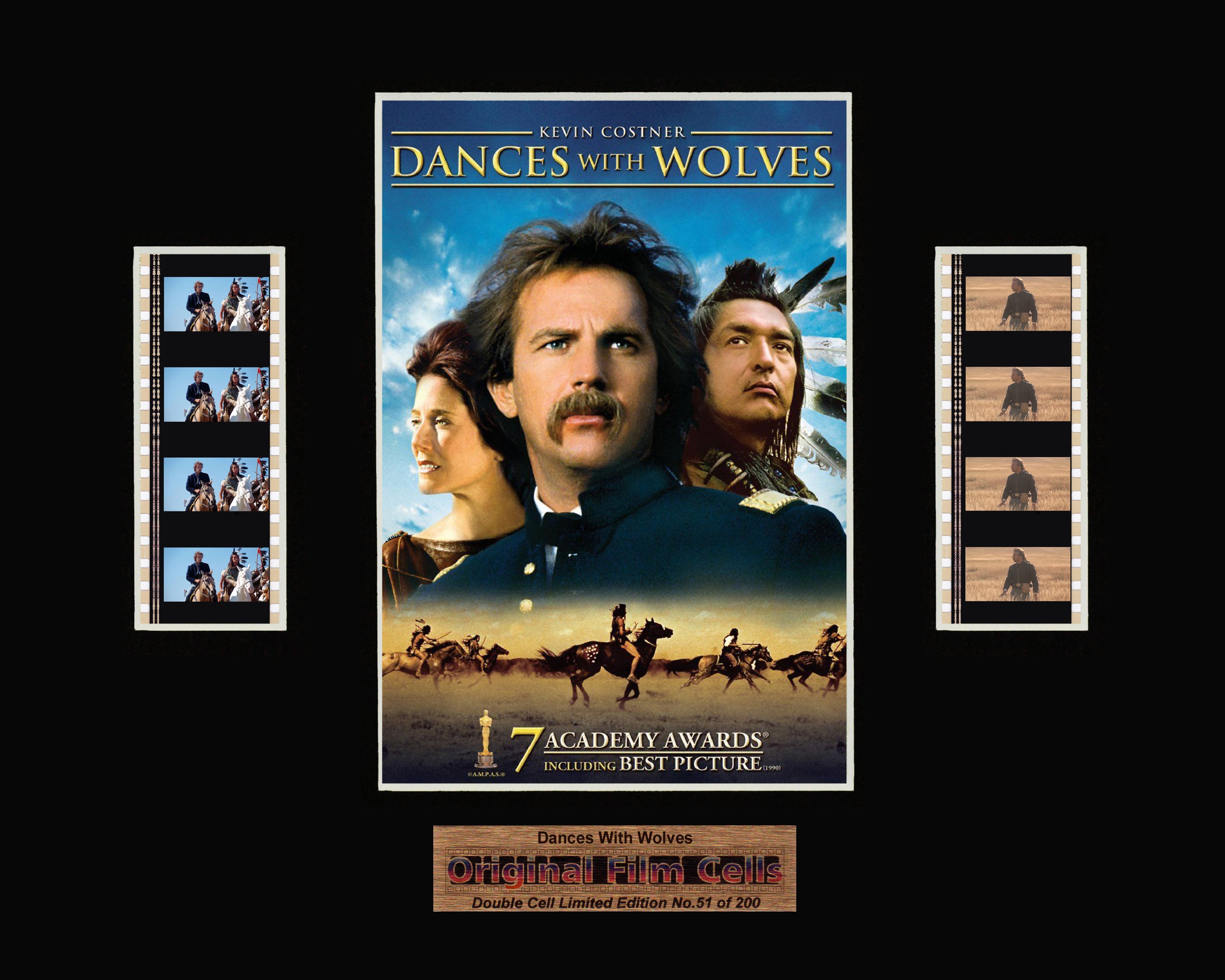 Dances with Wolves (1990) - Unframed double film cell presentation