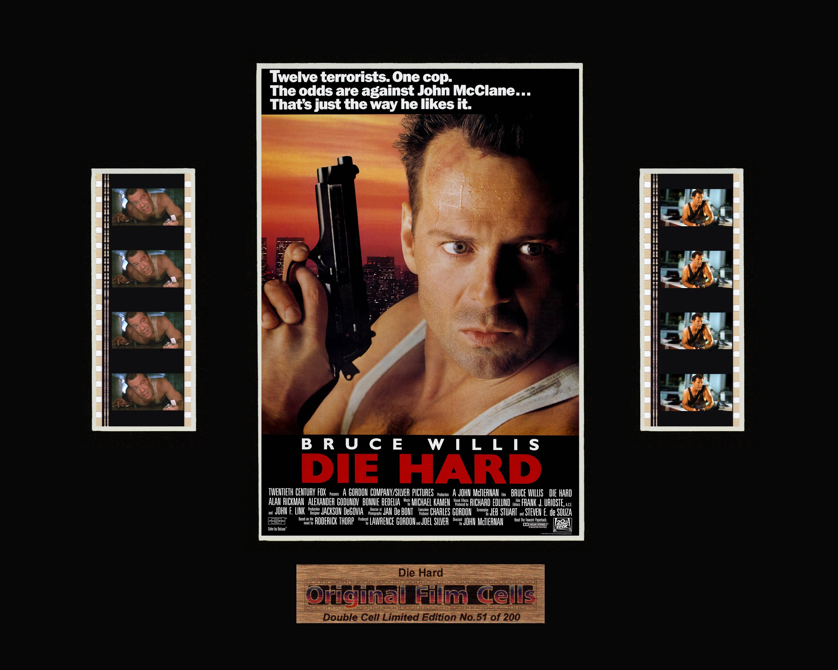 Die Hard (1988) - Unframed double film cell presentation