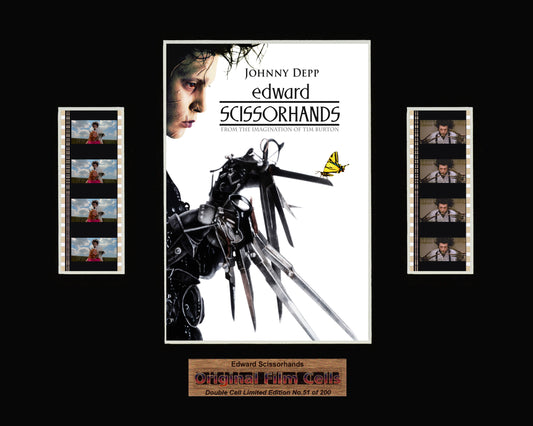 Edward Scissorhands (1990) - Unframed double film cell presentation