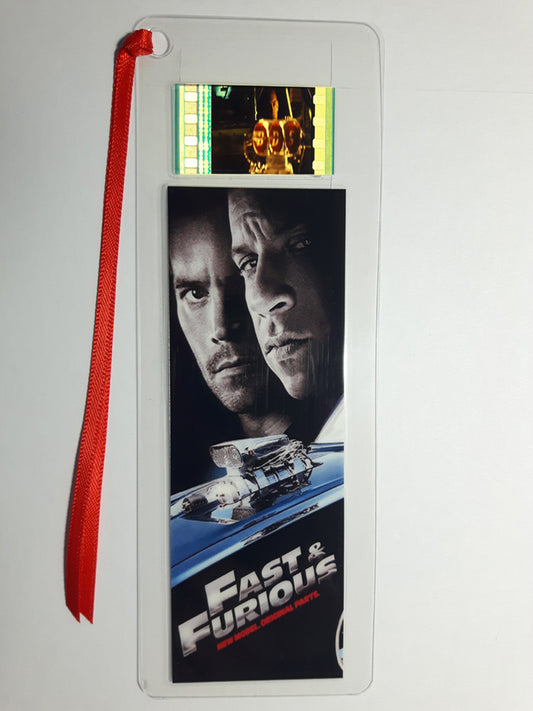 FAST & FURIOUS Movie Film Cell Bookmark