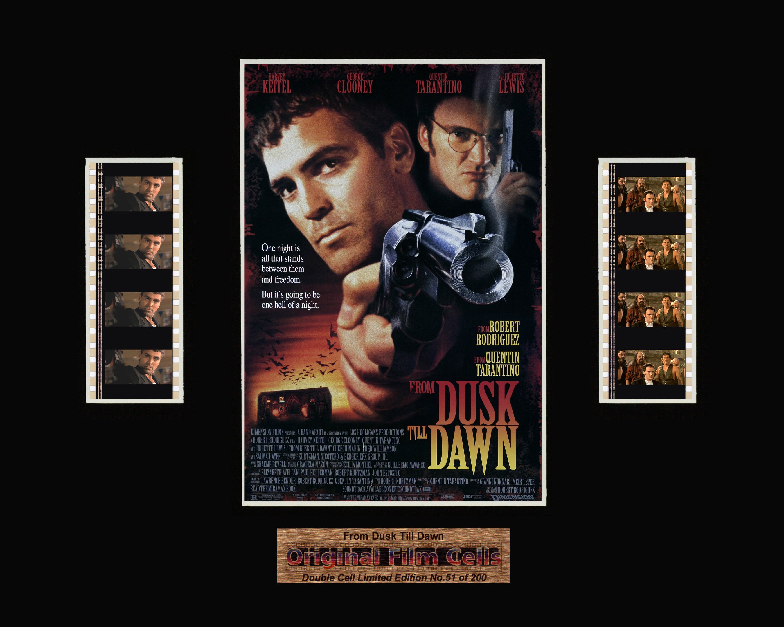From Dusk Till Dawn (1996) - Unframed double film cell presentation