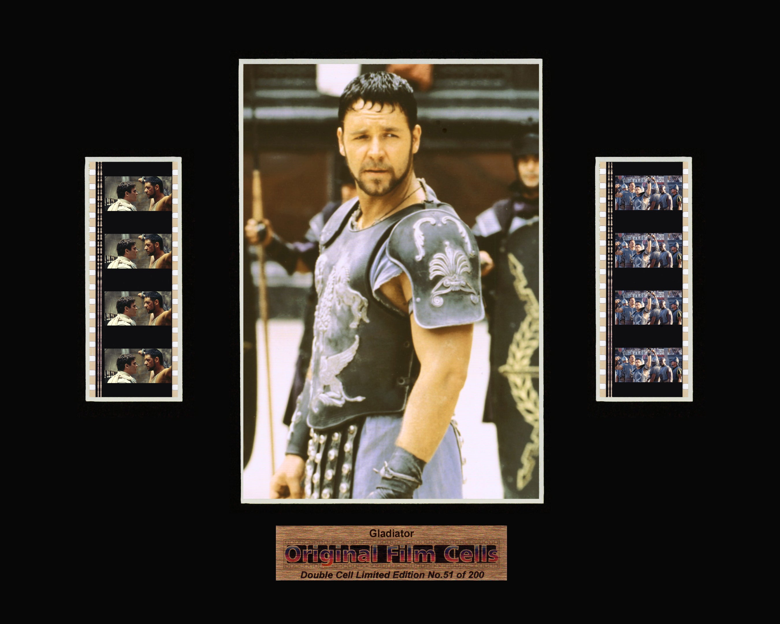 Gladiator (2000) - Unframed double film cell presentation