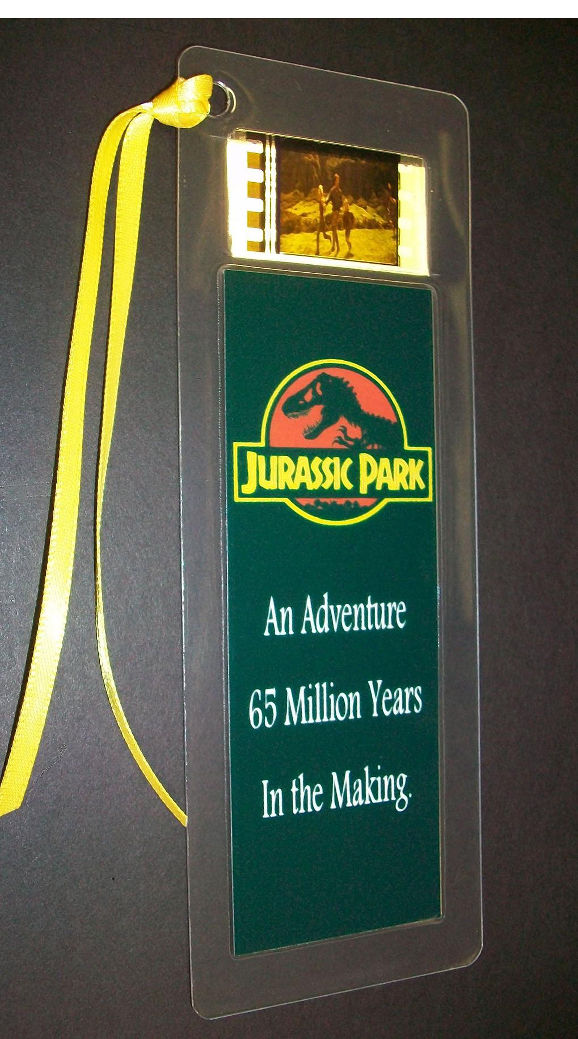JURASSIC PARK Rare Movie Film Cell Bookmark