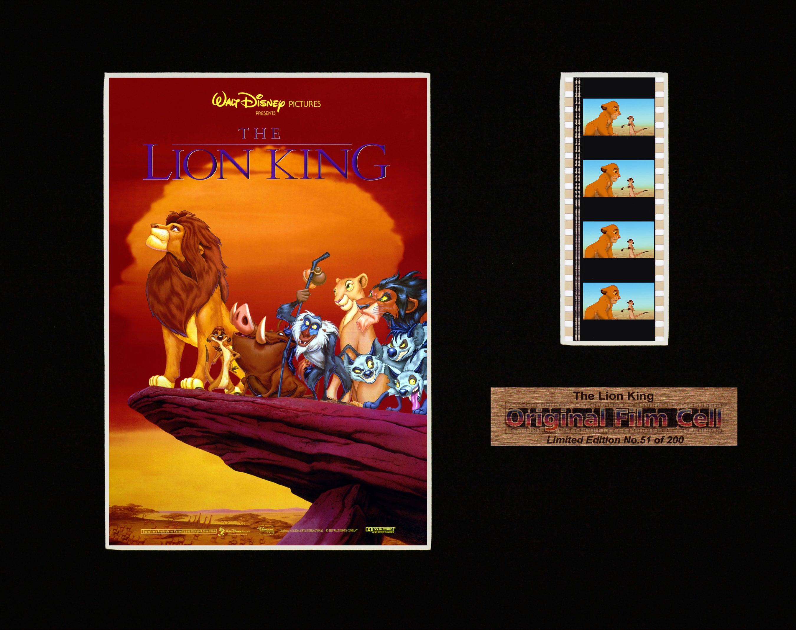 The Lion King (1994) - Disney - Unframed single film cell picture