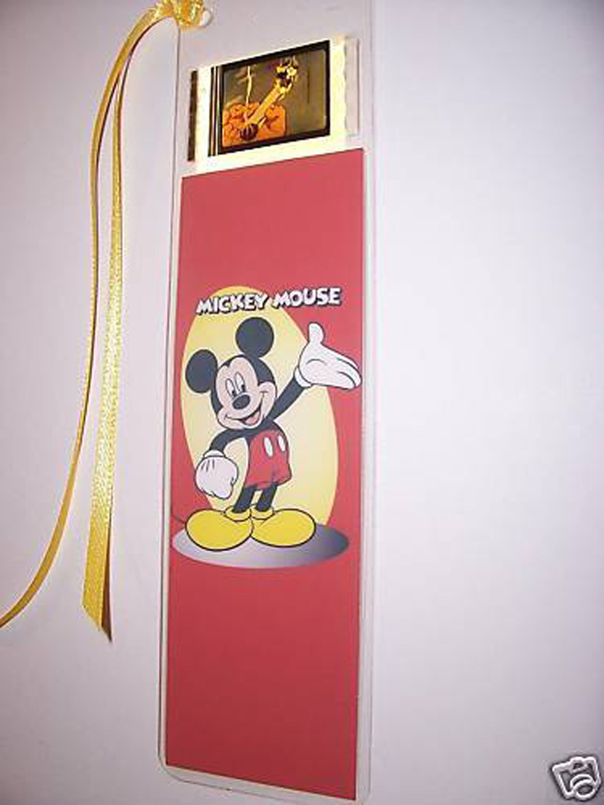 MICKEY MOUSE Movie Memorabilia Film Cell Bookmark