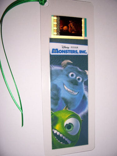MONSTERS INC Disney Rare Memorabilia Movie Film Cell Bookmark