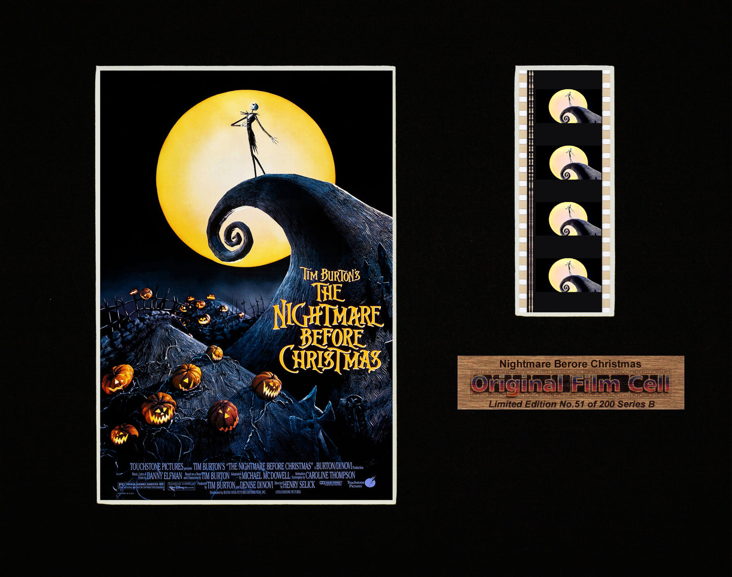 The Nightmare Before Christmas (1993) - Series B - Unframed film cell picture