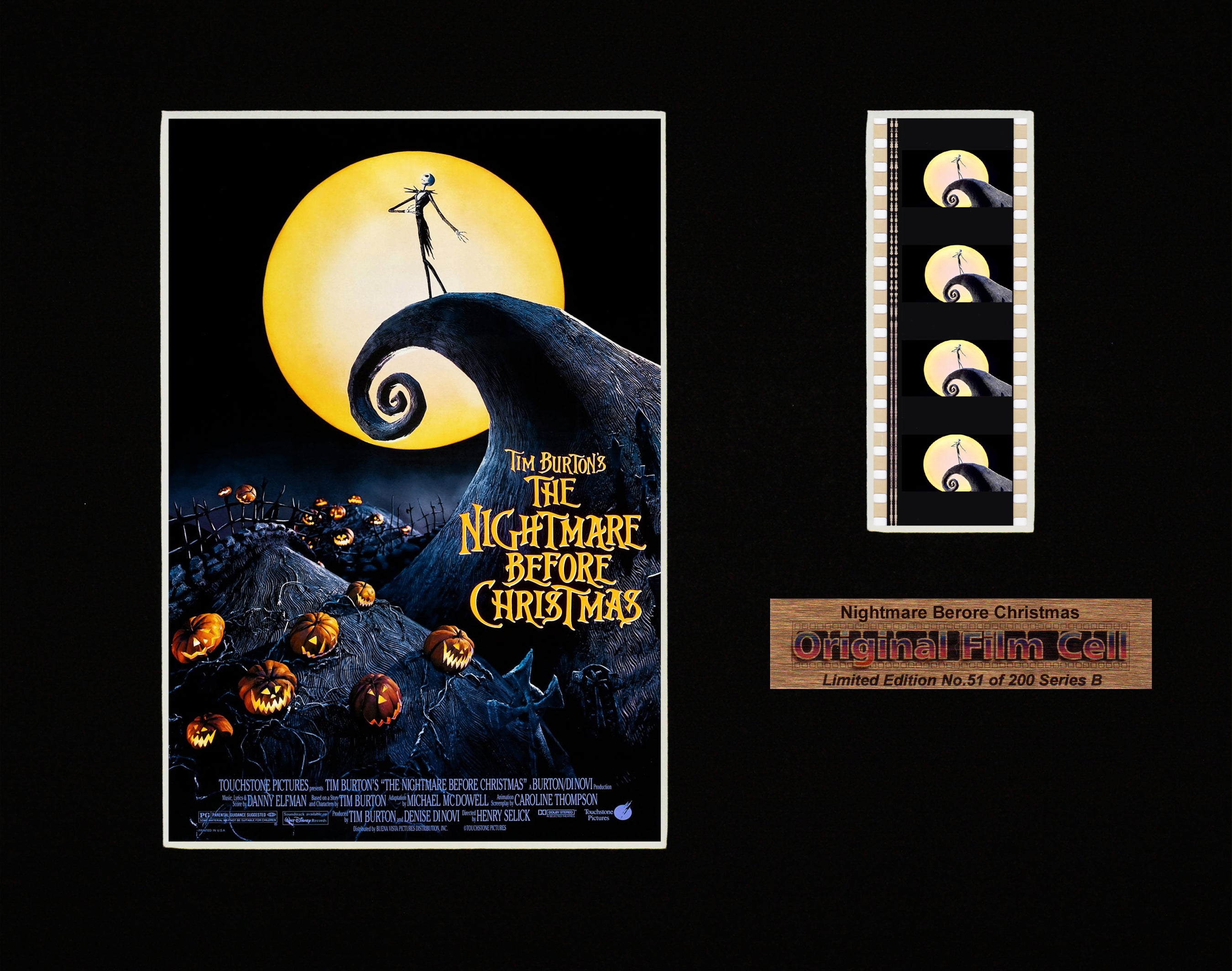 The Nightmare Before Christmas (1993) - Series B - Unframed film cell picture