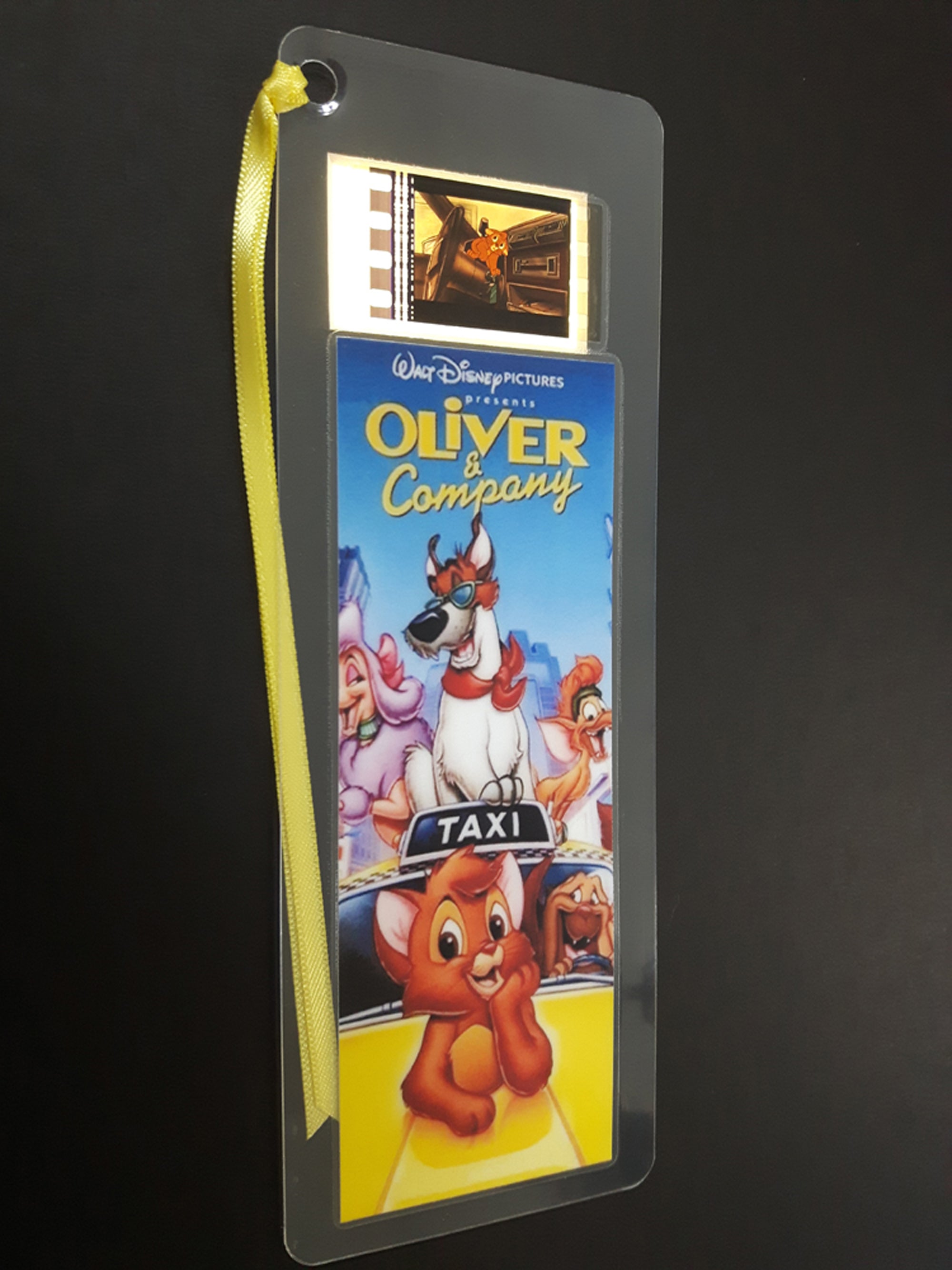 OLIVER and COMPANY Disney Movie Film Cell Bookmark