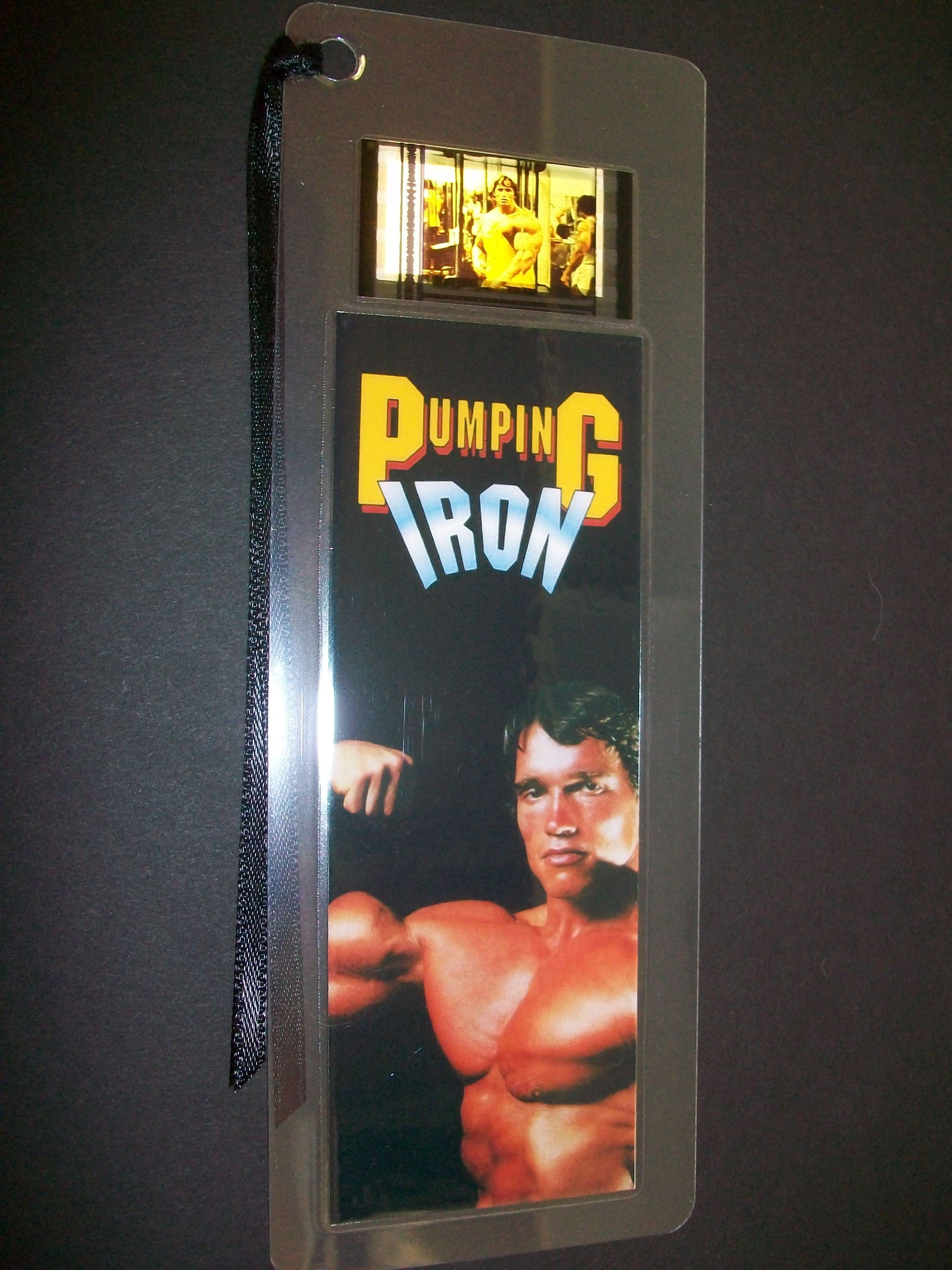 PUMPING IRON Rare Movie Film Cell Bookmark