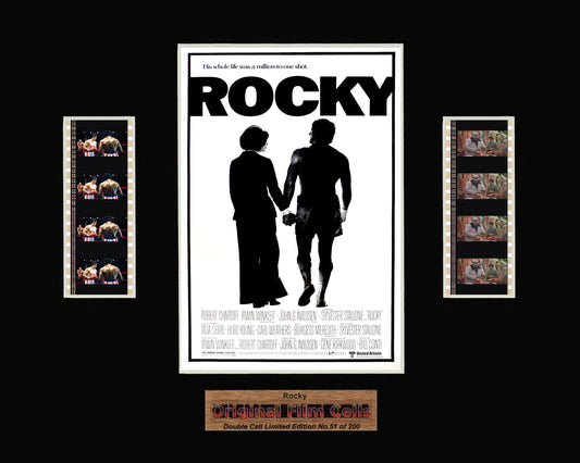 Rocky (1976) - Unframed double film cell presentation