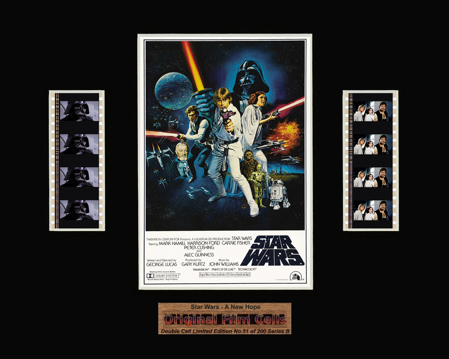 Star Wars - A New Hope (1977) - Series B- Unframed double film cell presentation