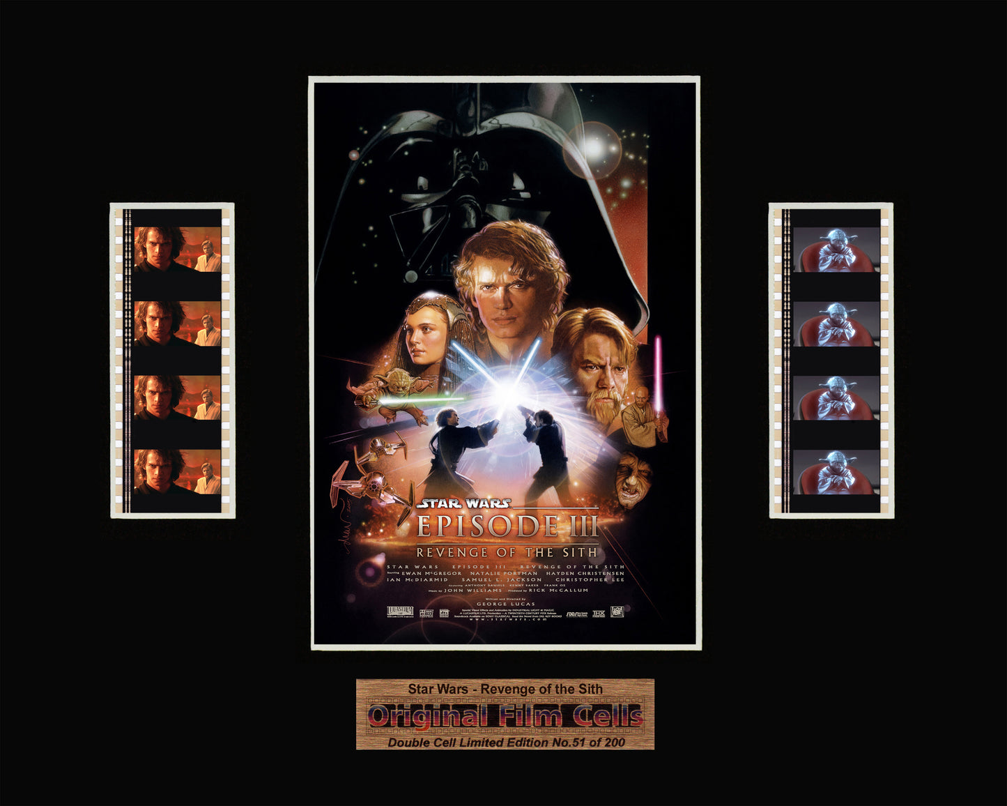 Star Wars - Revenge of the Sith (2005) - Unframed double film cell presentation