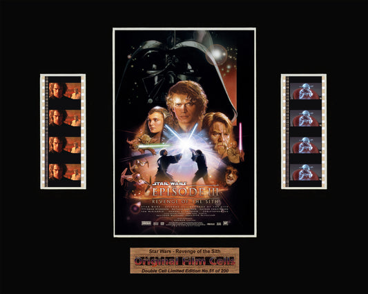 Star Wars - Revenge of the Sith (2005) - Unframed double film cell presentation