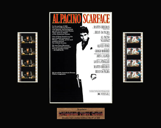 Scarface (1983) - Unframed double film cell presentation