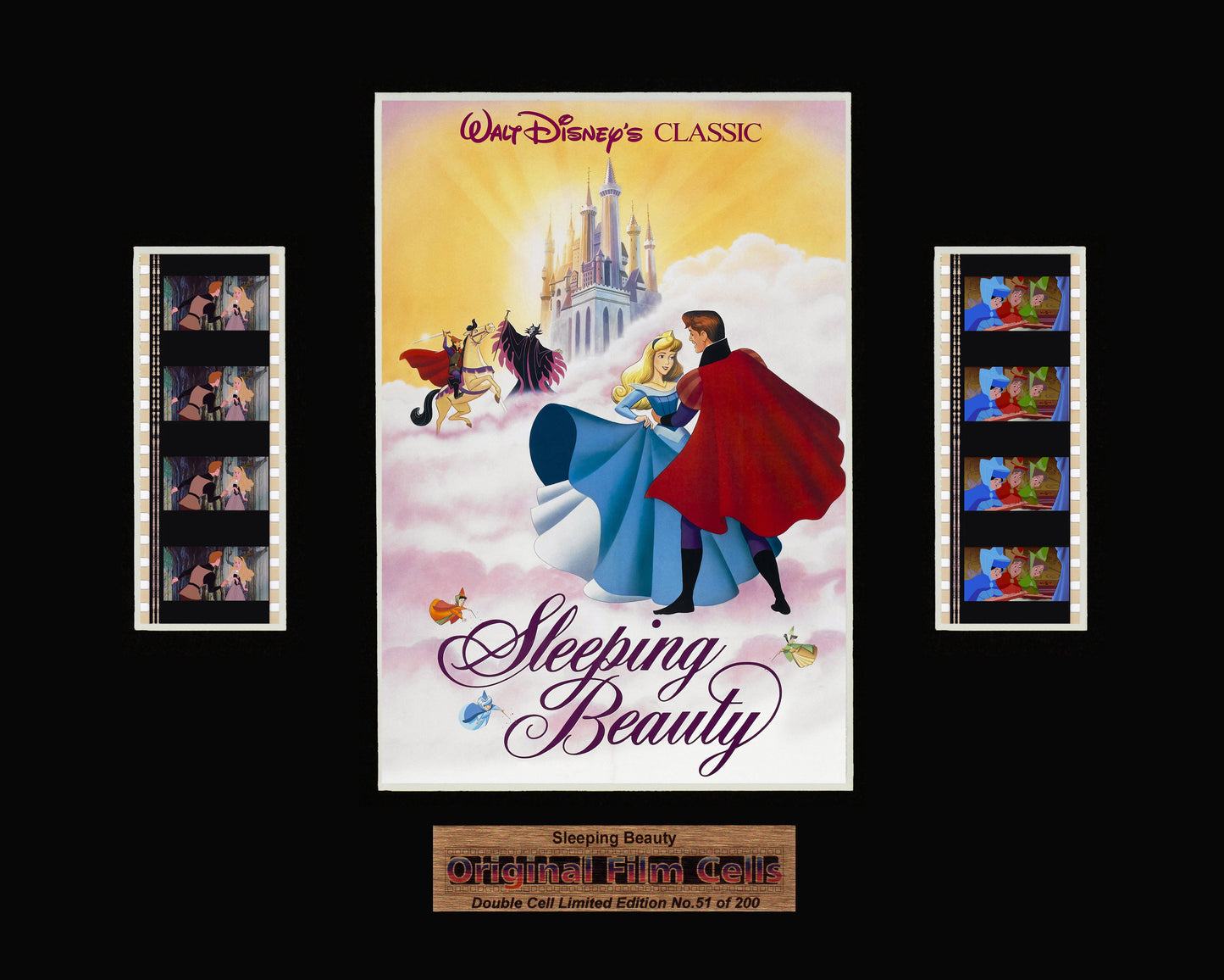Sleeping Beauty (1959) - Disney - Unframed double film cell presentation