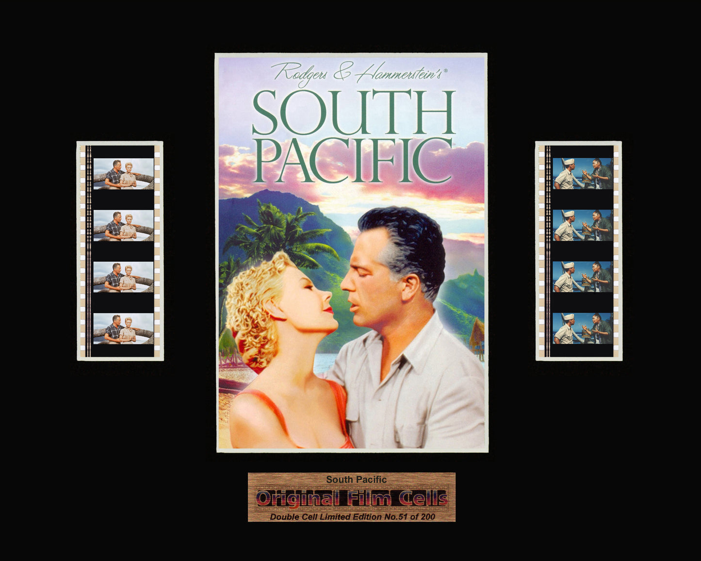 South Pacific (1958) - Unframed double film cell presentation